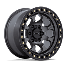 Charger l'image dans la galerie, KM550AB18906418 - KMC KM550 Riot 18X9 6X114.3  18mm Anthracite With Satin Black Lip - KMC Wheels Canada