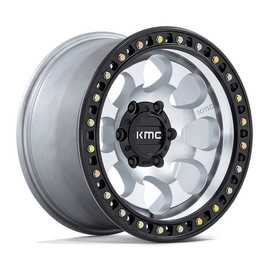 KM550DB18905018 - KMC KM550 Riot 18X9 5X127  18mm Machined With Satin Black Lip - KMC Wheels Canada