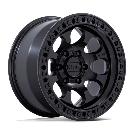 KM550MX17906812N - KMC KM550 Riot 17X9 6X139.7 -12 mm Satin Black - KMC Wheels Canada
