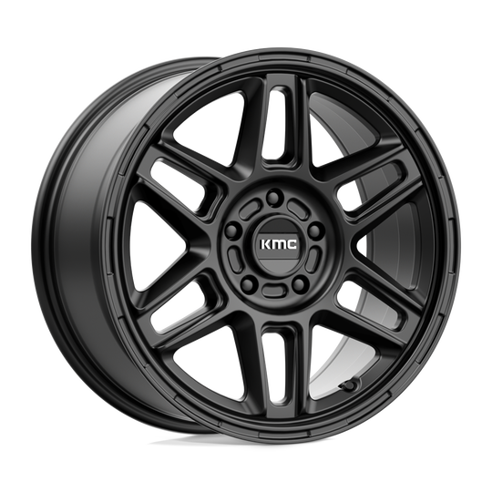 KM71678045738 - KMC KM716 Nomad 17X8 5X108  38mm Satin Black - KMC Wheels Canada