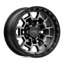 Charger l'image dans la galerie, KM71868068400 - KMC KM718 Summit 16X8 6X139.7  0mm Satin Black With Gray Tint - KMC Wheels Canada