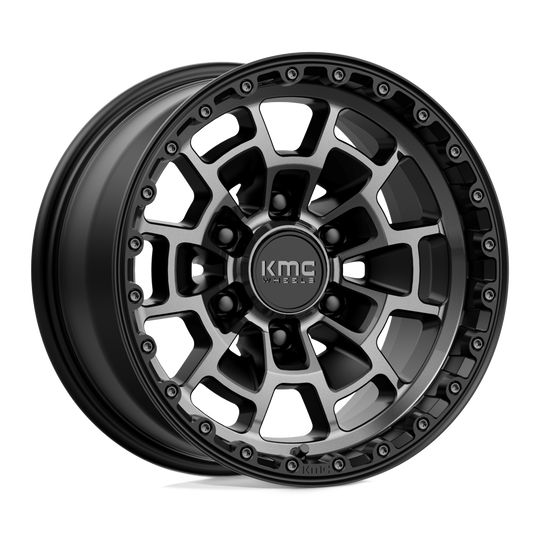 KM71878568400 - KMC KM718 Summit 17X8.5 6X139.7  0mm Satin Black With Gray Tint - KMC Wheels Canada