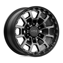 Load image into Gallery viewer, KM71878568418 - KMC KM718 Summit 17X8.5 6X139.7  18mm Satin Black With Gray Tint - KMC Wheels Canada
