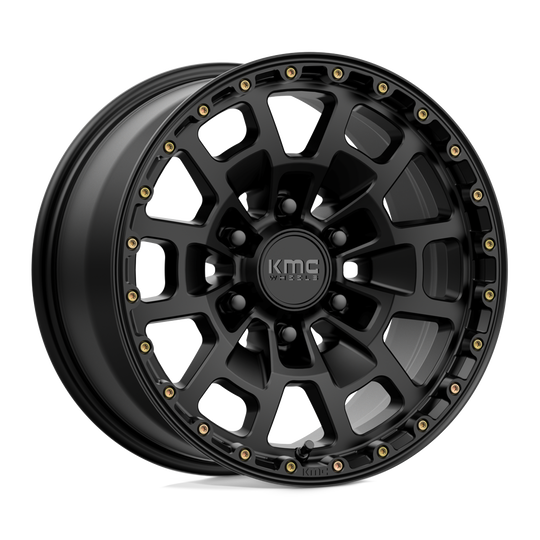 KM71878563718 - KMC KM718 Summit 17X8.5 6X135  18mm Satin Black - KMC Wheels Canada