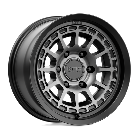 KM71978550400 - KMC KM719 Canyon 17X8.5 5X127  0mm Satin Black With Gray Tint - KMC Wheels Canada