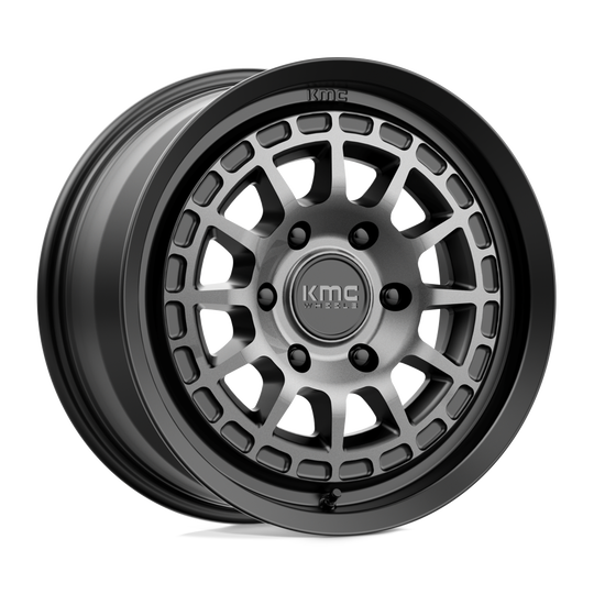 KM71978062435 - KMC KM719 Canyon 17X8 6X139.7  35mm Satin Black With Gray Tint - KMC Wheels Canada