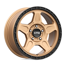 Charger l'image dans la galerie, KM72167542630 - KMC KM721 Alpine 16X7.5 5X110  30mm Matte Bronze With Black Lip - KMC Wheels Canada