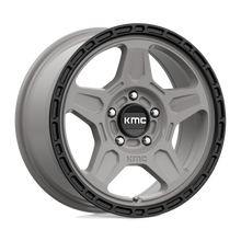 Load image into Gallery viewer, KM72167512430 - KMC KM721 Alpine 16X7.5 5X114.3  30mm Satin Gray With Black Lip - KMC Wheels Canada