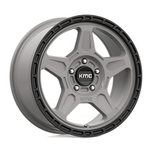 Load image into Gallery viewer, KM72178042438 - KMC KM721 Alpine 17X8 5X110  38mm Satin Gray With Black Lip - KMC Wheels Canada