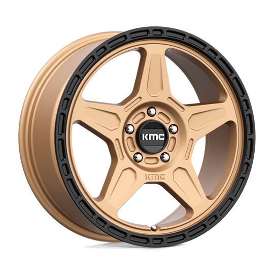 KM72188052638 - KMC KM721 Alpine 18X8 5X120  38mm Matte Bronze With Black Lip - KMC Wheels Canada