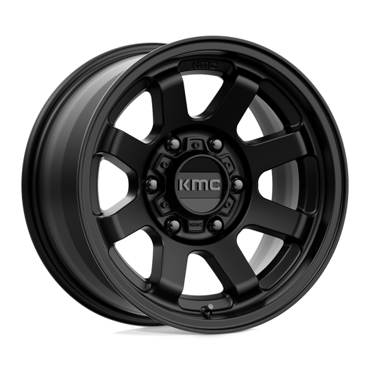 KM72378577700US - KMC KM723 Trail 17X8.5 6X120  0mm Satin Black - KMC Wheels Canada