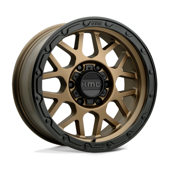 KM53578568600 - KMC KM535 Grenade Off-Road 17X8.5 6X139.7 0mm Matte Bronze Matte Black Lip - KMC  Wheels Canada