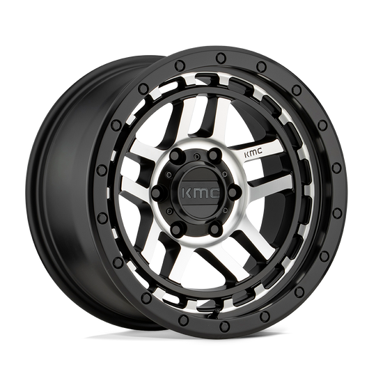 KM54078564518 - KMC KM540 Recon 17X8.5 6X114.3  18mm Satin Black Machined - KMC Wheels Canada