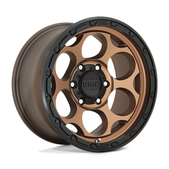 KM54179050612N - KMC KM541 Dirty Harry 17X9 5X127 -12 mm Matte Bronze With Black Lip - KMC Wheels Canada