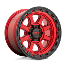 Load image into Gallery viewer, KM54829088900 - KMC KM548 Chase 20X9 8X180  0mm Candy Red With Black Lip - KMC Wheels Canada
