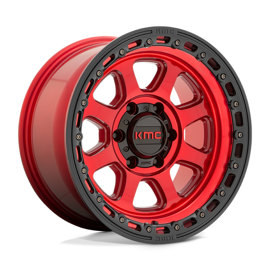 KM54829068900 - KMC KM548 Chase 20X9 6X139.7  0mm Candy Red With Black Lip - KMC Wheels Canada