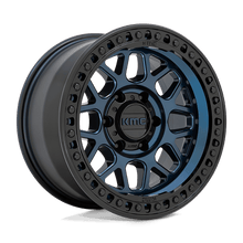 Load image into Gallery viewer, KM54979050918 - KMC KM549 GRS 17X9 5X127  18mm Midnight Blue With Gloss Black Lip - KMC Wheels Canada