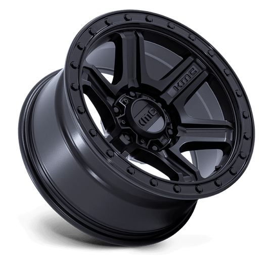 KM551MB18906318 - KMC KM551 Outrun 18X9 6X135 18MM Matte Black With Gloss Black Lip - KMC Wheels Canada