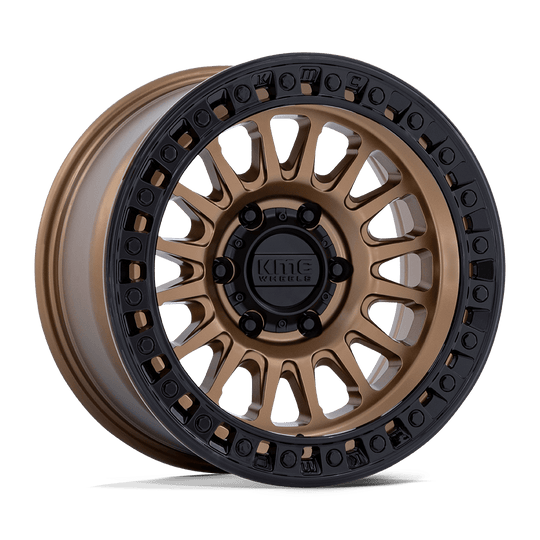 KM552ZB17856310N - KMC KM552 IMS 17X8.5 6X135 -10mm Matte Bronze With Gloss Black Lip - KMC Wheels Canada
