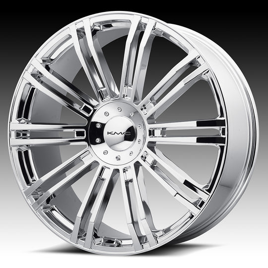 KM67724900235 - KMC KM677 D2 24X9.5 BLANK  35mm Chrome - KMC Wheels Canada