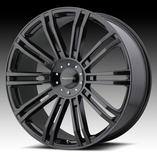 KM67724966335 - KMC KM677 D2 24X9.5 6X135 6X139.7 35mm Gloss Black - KMC Wheels Canada