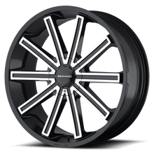 Charger l'image dans la galerie, KM68128520315 - KMC KM681 Nerve 20X8.5 5X120 / 5X115 15mm Gloss Black Machined - KMC Wheels Canada