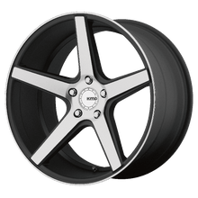 Load image into Gallery viewer, KM68598557535 - KMC KM685 District 19X8.5 5X112  35mm Satin Black Machined Face - KMC Wheels Canada