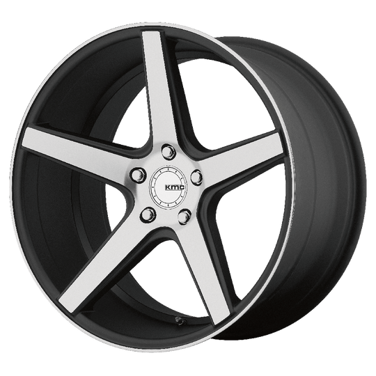 KM68599512535 - KMC KM685 District 19X9.5 5X114.3  35mm Satin Black Machined Face - KMC Wheels Canada