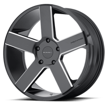Load image into Gallery viewer, KM69028558935 - KMC KM690 MC 20X8.5 5X150  35mm Satin Black Black With Milled Spokes - KMC Wheels Canada