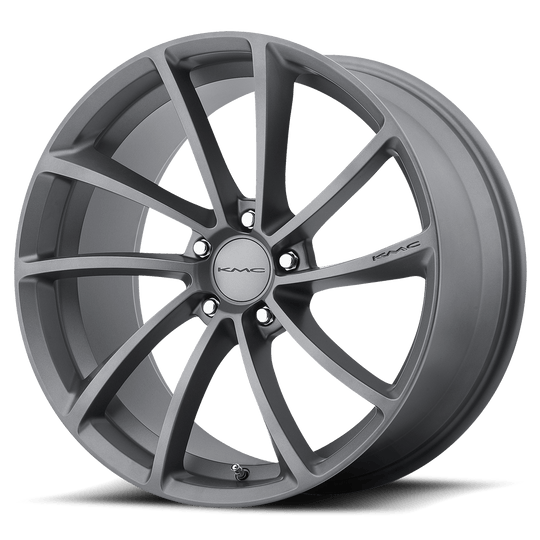 KM69128512435 - KMC KM691 Spin 20X8.5 5X114.3  35mm Gun Metal - KMC Wheels Canada