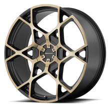 Charger l'image dans la galerie, KM69522966935 - KMC KM695 Crosshair 22X9 6X139.7 / 6X135 35mm Satin Black W/ Machined Face And Tinted Clear - KMC Wheels Canada