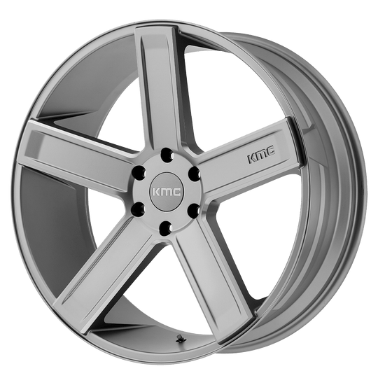 KM70222900430 - KMC KM702 Duece 22X9 BLANK  30mm Satin Gray Milled - KMC Wheels Canada