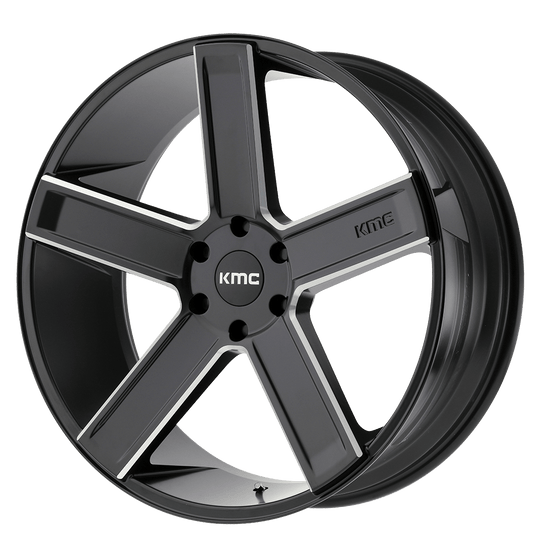 KM70228563935 - KMC KM702 Duece 20X8.5 6X135  35mm Satin Black Milled - KMC Wheels Canada