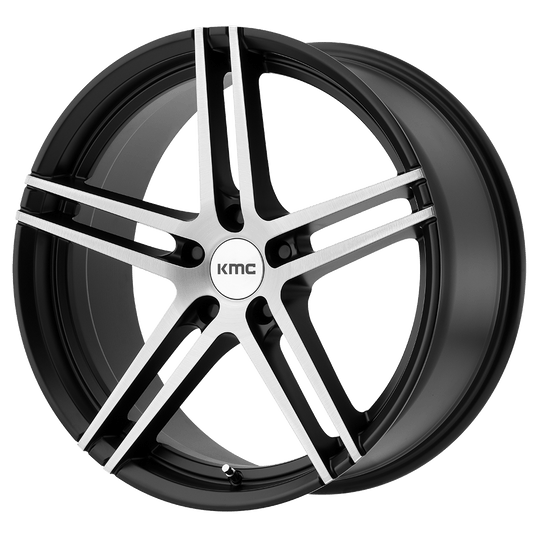 KM70388557335 - KMC KM703 Monophonic 18X8.5 5X112  35mm Satin Black Brushed - KMC Wheels Canada