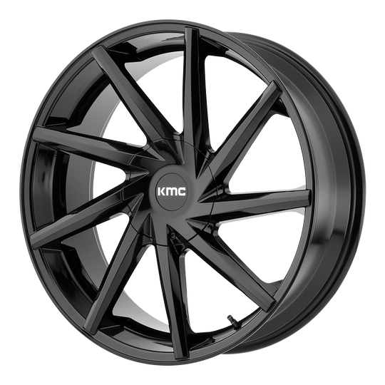 KM70528567315 - KMC KM705 Burst 20X8.5 6X135 / 6X139.7 15mm Gloss Black - KMC Wheels Canada
