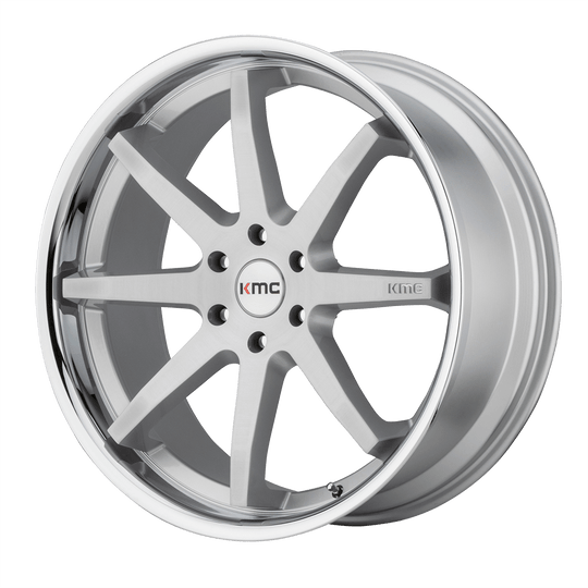 KM71529063430 - KMC KM715 Reverb 20X9 6X135  30mm Brushed Silver Chrome Lip - KMC Wheels Canada
