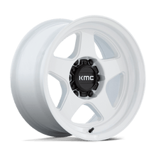 Charger l'image dans la galerie, KM728WX17857710N - KMC KM728 Lobo 17X8.5 6X120 -10 mm Gloss White - KMC Wheels Canada