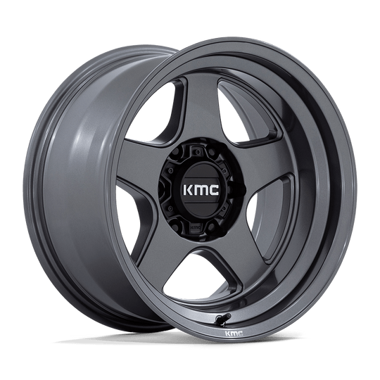 KM728AX17856418 - KMC KM728 Lobo 17X8.5 6X114.3  18mm Matte Anthracite - KMC Wheels Canada