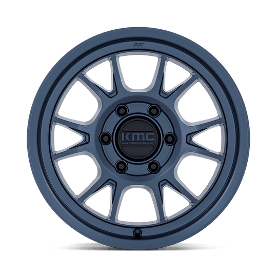 KM729LX17855010N - KMC KM729 Range 17X8.5 5X127 -10MM Metallic Blue - KMC Wheels Canada