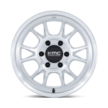 Load image into Gallery viewer, KM729DX17857700 - KMC KM729 Range 17X8.5 6X120 0MM Gloss Silver With Machined Face - KMC Wheels Canada