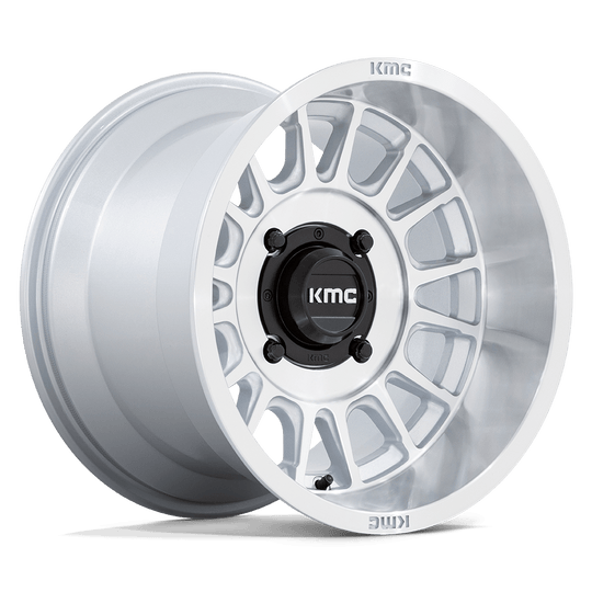 KS138SD15104800 - KMC KS138 Impact 15X10 4X137  0mm Silver With Machined Face - KMC Wheels Canada