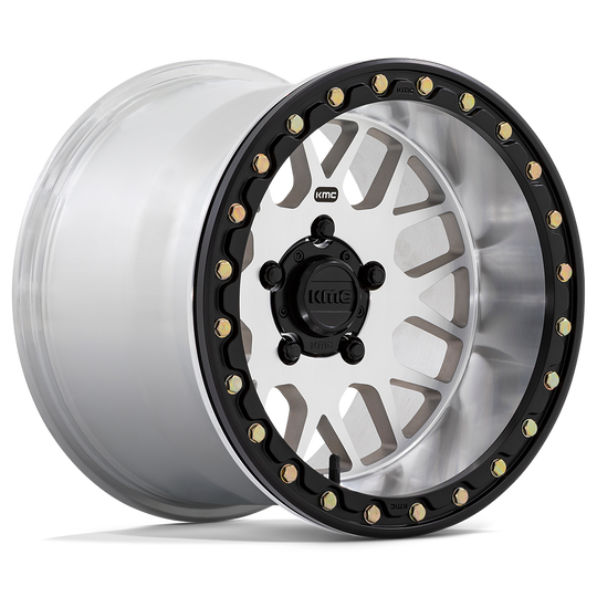 KS23547040538 - KMC KS235 Grenade Beadlock 14X7 4X110  38mm Machined - KMC Wheels Canada