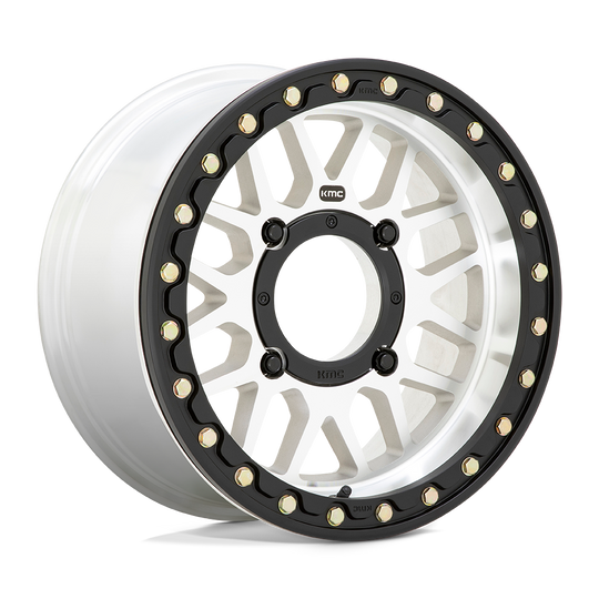KS23557048510 - KMC KS235 Grenade Beadlock 15X7 4X137  10mm Machined - KMC Wheels Canada