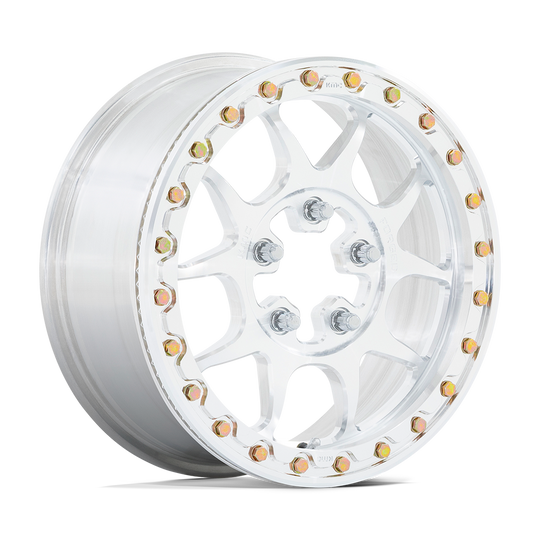 KS437DX15601238 - KMC KS437 Toro Forged Beadlock 15X6 5X114.3  38mm Raw Machined Forged - KMC Wheels Canada