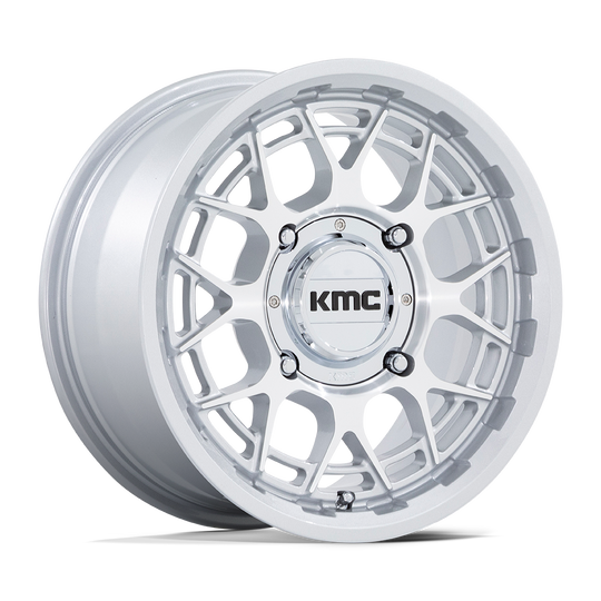 KS139SD15701238 - KMC Powersports KS139 Technic UTV 15X7 5X114.3 38mm Gloss Silver Machined - KMC Powersports Wheels Canada