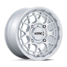 Charger l'image dans la galerie, KS139SD15704838 - KMC Powersports KS139 Technic UTV 15X7 4X137 38mm Gloss Silver Machined - KMC Powersports Wheels Canada
