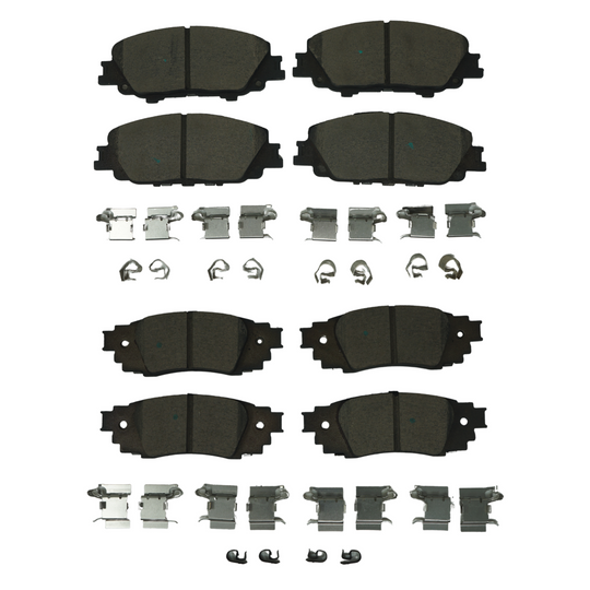 KPP10220 Bremex Front and Rear Ceramic Brake Pad Kit Bremex Canada