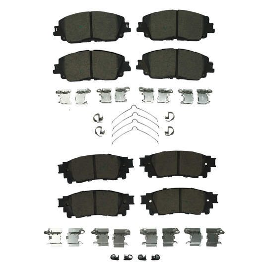 KPP10250 Bremex Front and Rear Ceramic Brake Pad Kit Bremex Canada