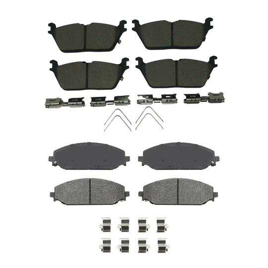 KPP10260 Bremex Front and Rear Ceramic Brake Pad Kit Bremex Canada