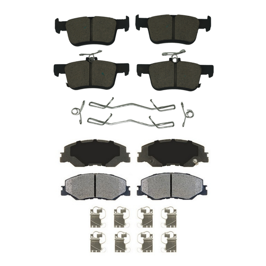 KPP10640 Bremex Front and Rear Ceramic Brake Pad Kit Bremex Canada
